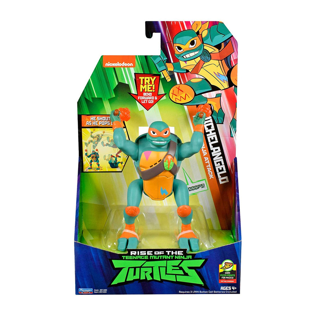 Teenage Mutant Ninja Turtles Rise Of Deluxe Michelangelo Attack Action Figure