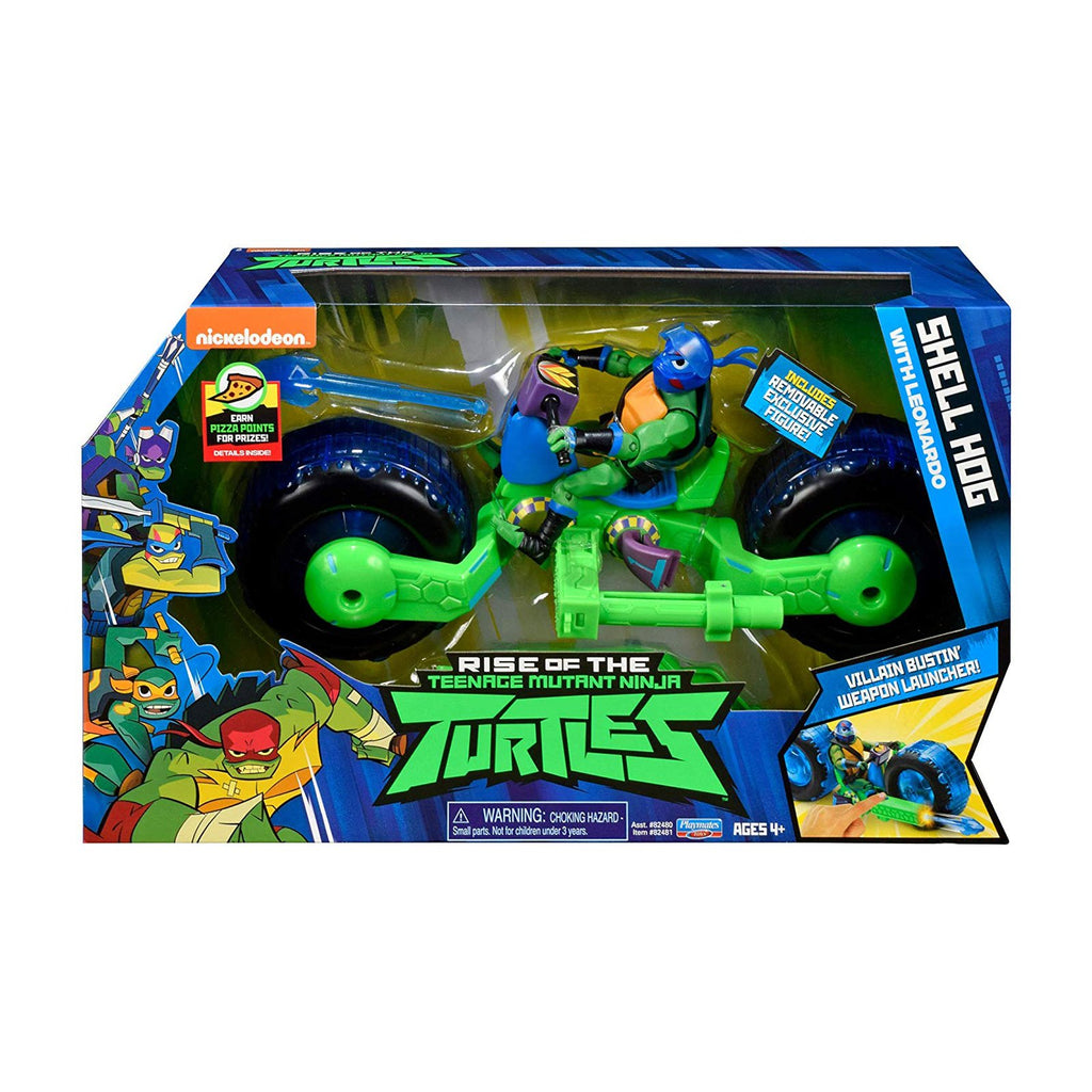 Teenage Mutant Ninja Turtles Rise Of Shell Hog With Leonardo Figure Set