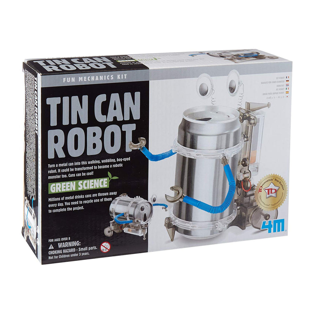 Toysmith Green Science Tin Can Robot Set