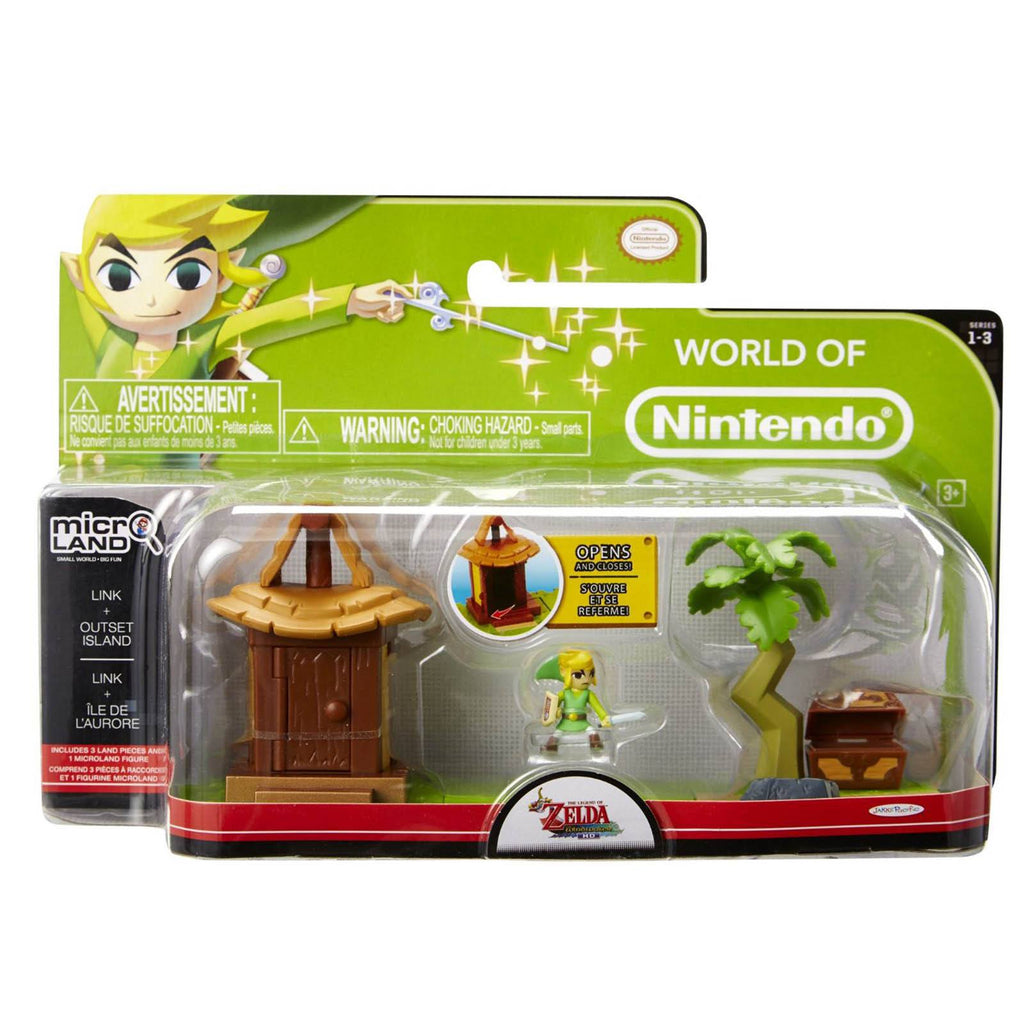 World of Nintendo Micro Land Zelda Link With Outset Island Set