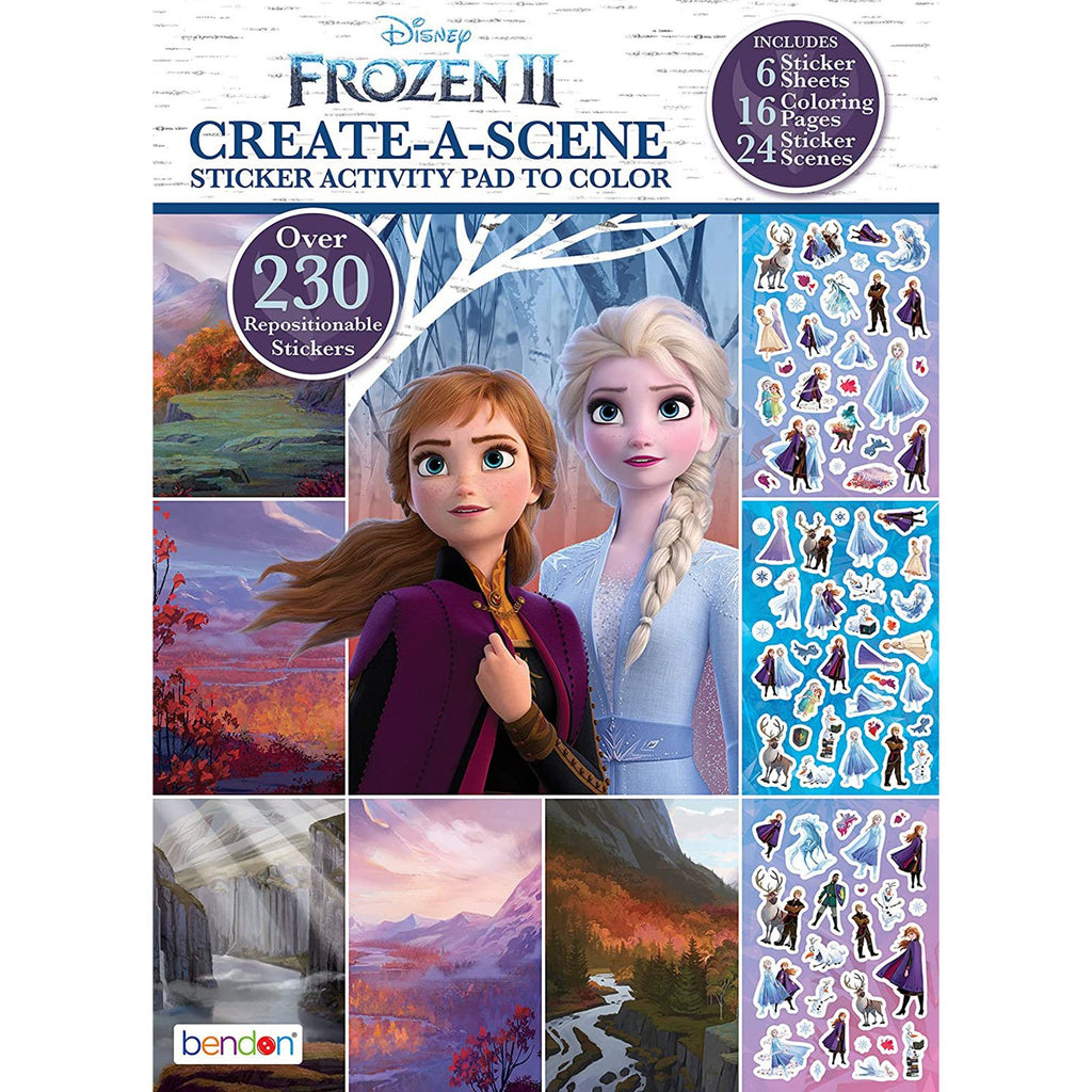 Bendon Frozen 2 Create A Scene Sticker Activity Book