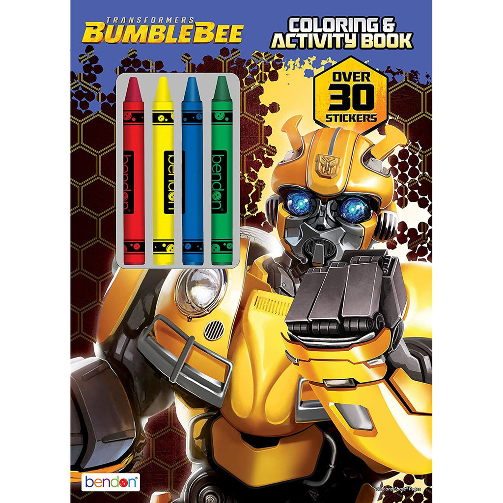 Bendon Transformers Bumblebee Coloring And Activity Book