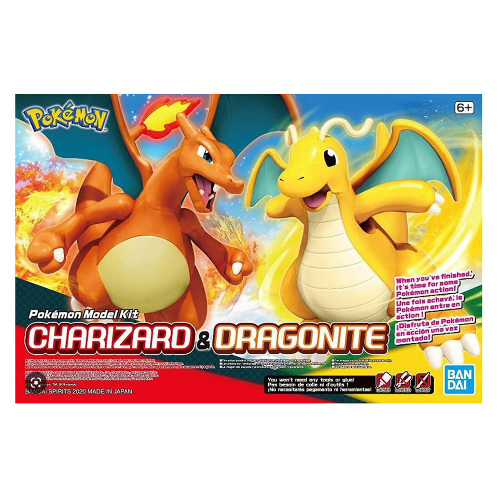 Bandai Pokemon Charizard And Dragonite Model Kit