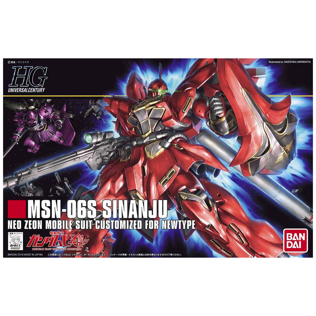 Bandai MSN-06S Sinanju Gundam HG Model Kit