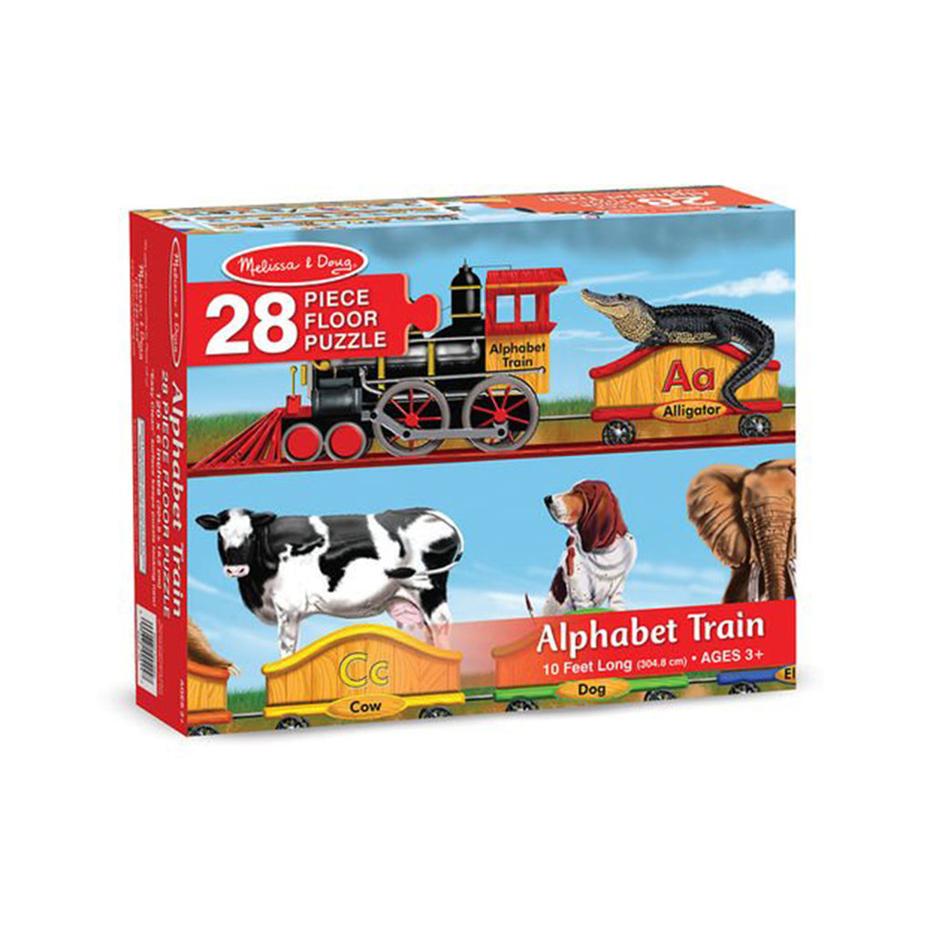 Melissa And Doug Wooden Alphabet Train Floor Puzzle