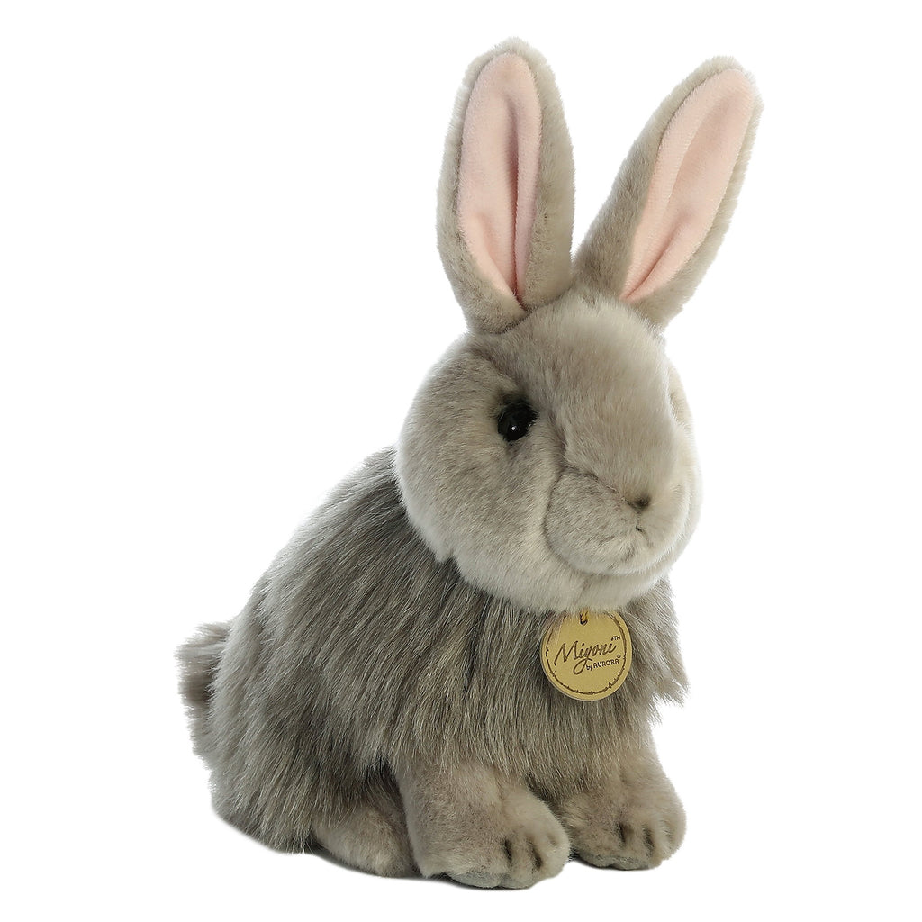 Aurora Miyoni Angora Rabbit Grey Plush Figure