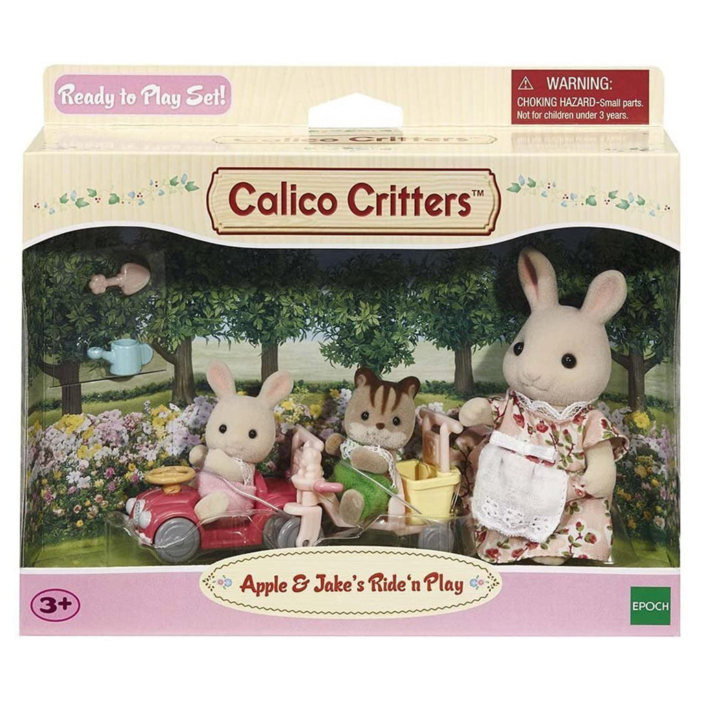 Calico Critters Apple & Jake's Ride'n Play Accessory Set