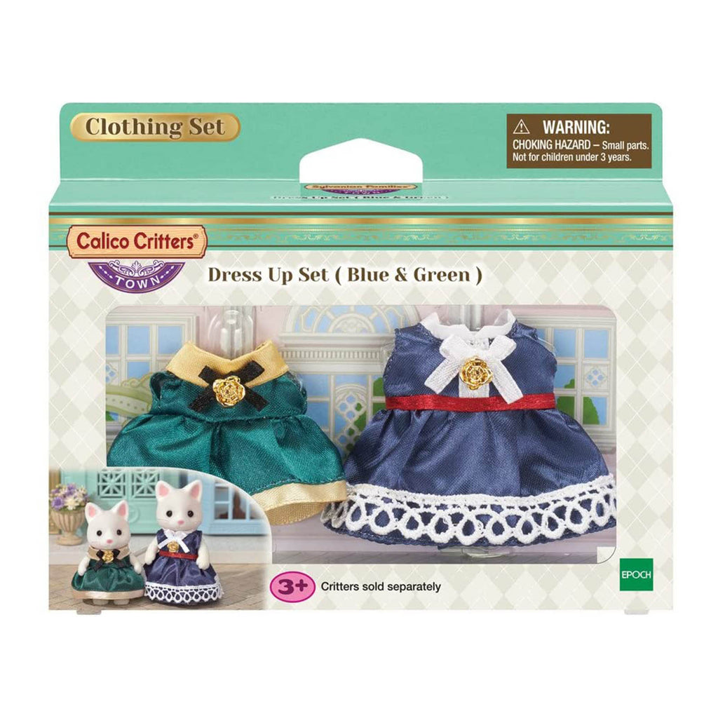 Calico Critters Town Dress Up Blue Green Set CC3031