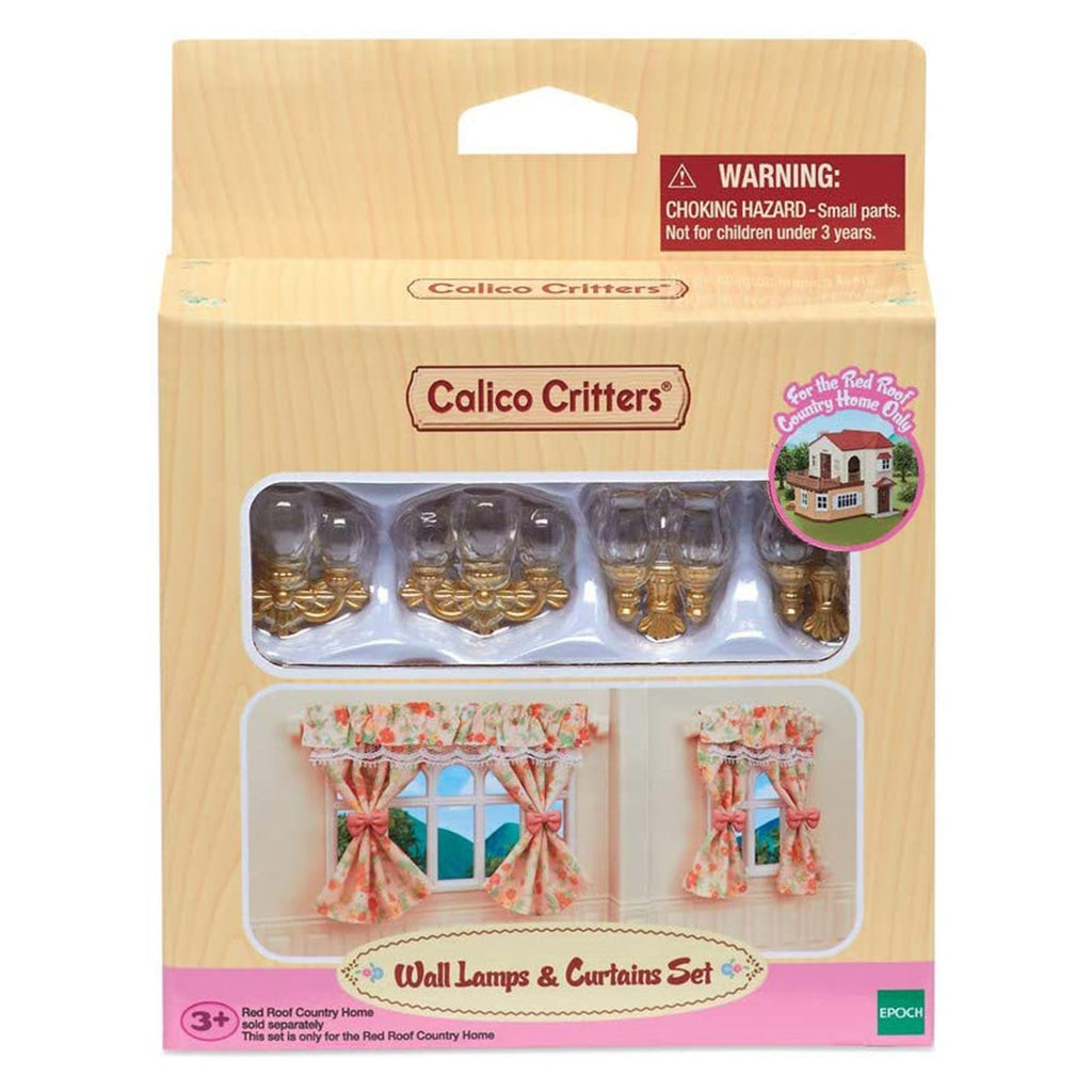 Calico Critters Town Wall Lamps Curtains Set CC1839