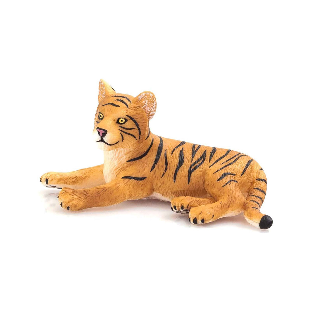MOJO Tiger Cub Lying Down Animal Figure 387009 - Radar Toys
