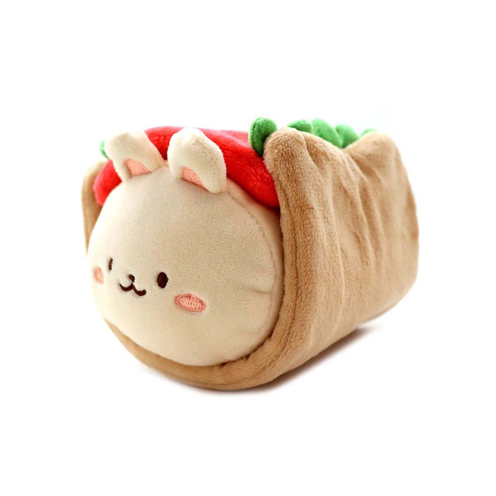 Beecrazee Anirollz Buniroll With Hot Dog Blanket 6 Inch Super Soft Plush