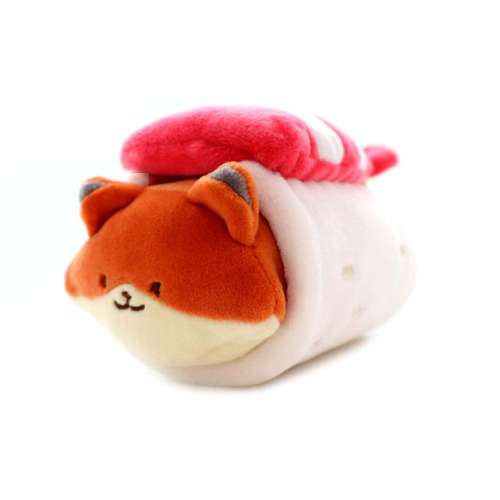 Beecrazee Anirollz Foxiroll With Sushi Blanket 6 Inch Super Soft Plush