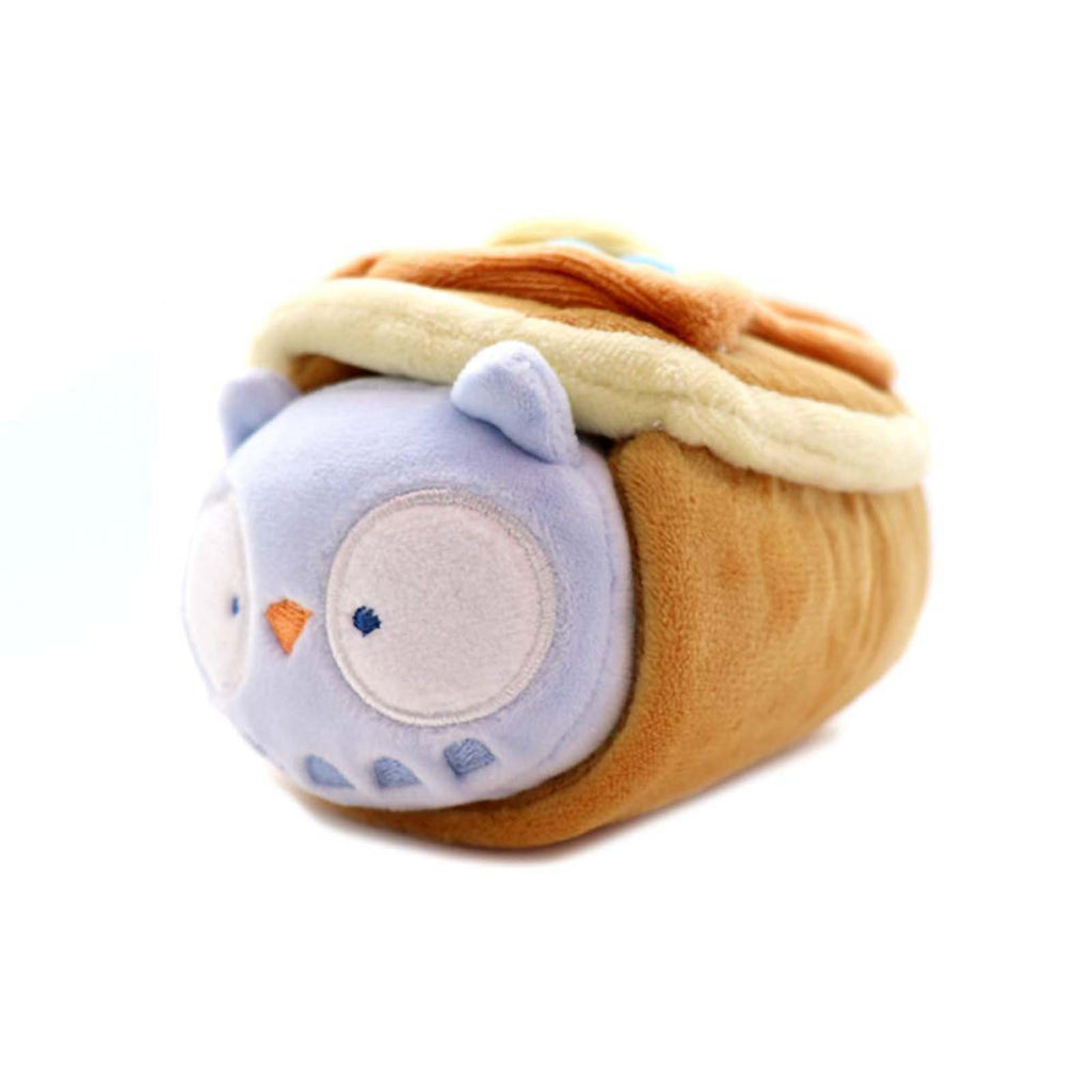 Beecrazee Anirollz Owlyroll With Pancake Blanket 6 Inch Super Soft Plush