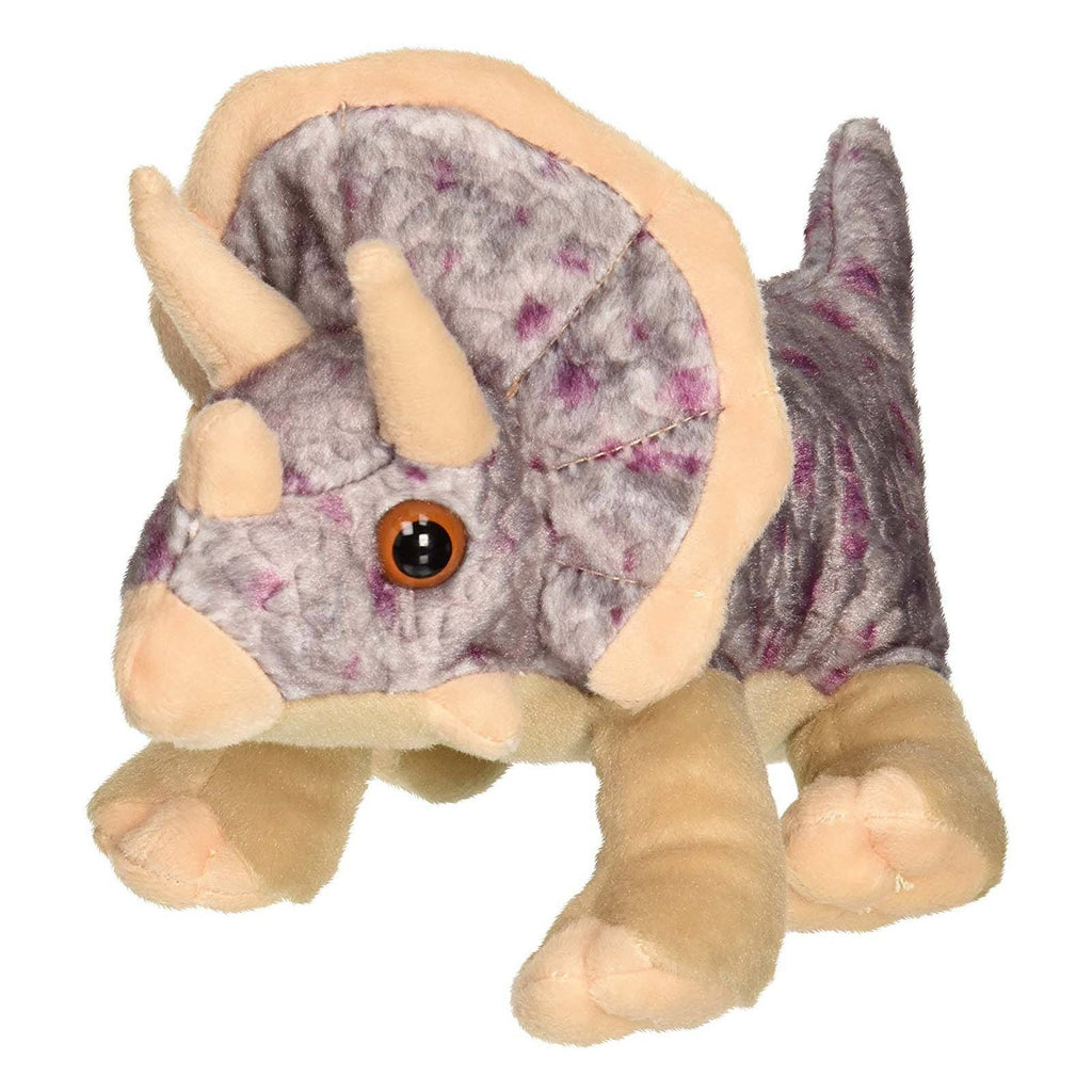 Cuddlekins Mini Triceratops 8 Inch Animal Plush Figure - Radar Toys