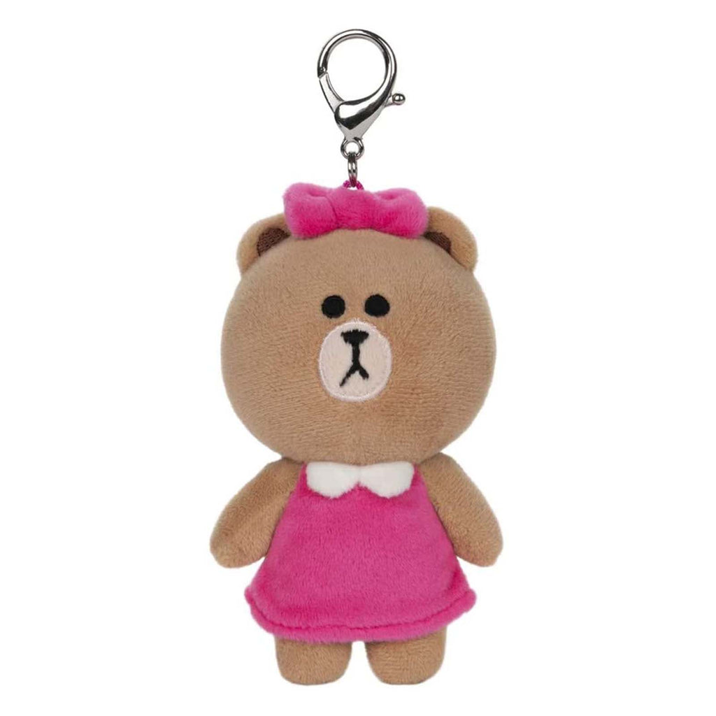 Gund Line Friends Choco Bear 5 Inch Plush Backpack Clip - Radar Toys