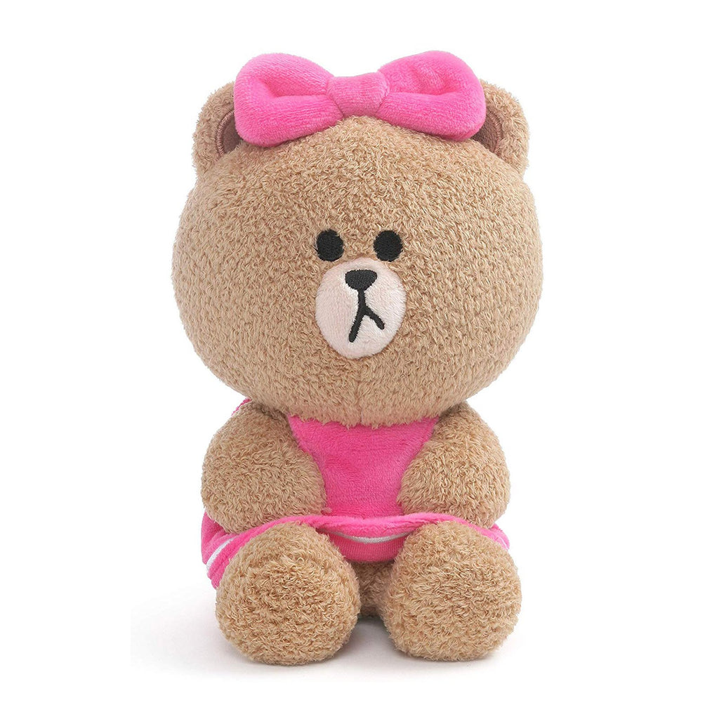 Gund Line Friends Choco Seated 7 Inch Plush - Radar Toys