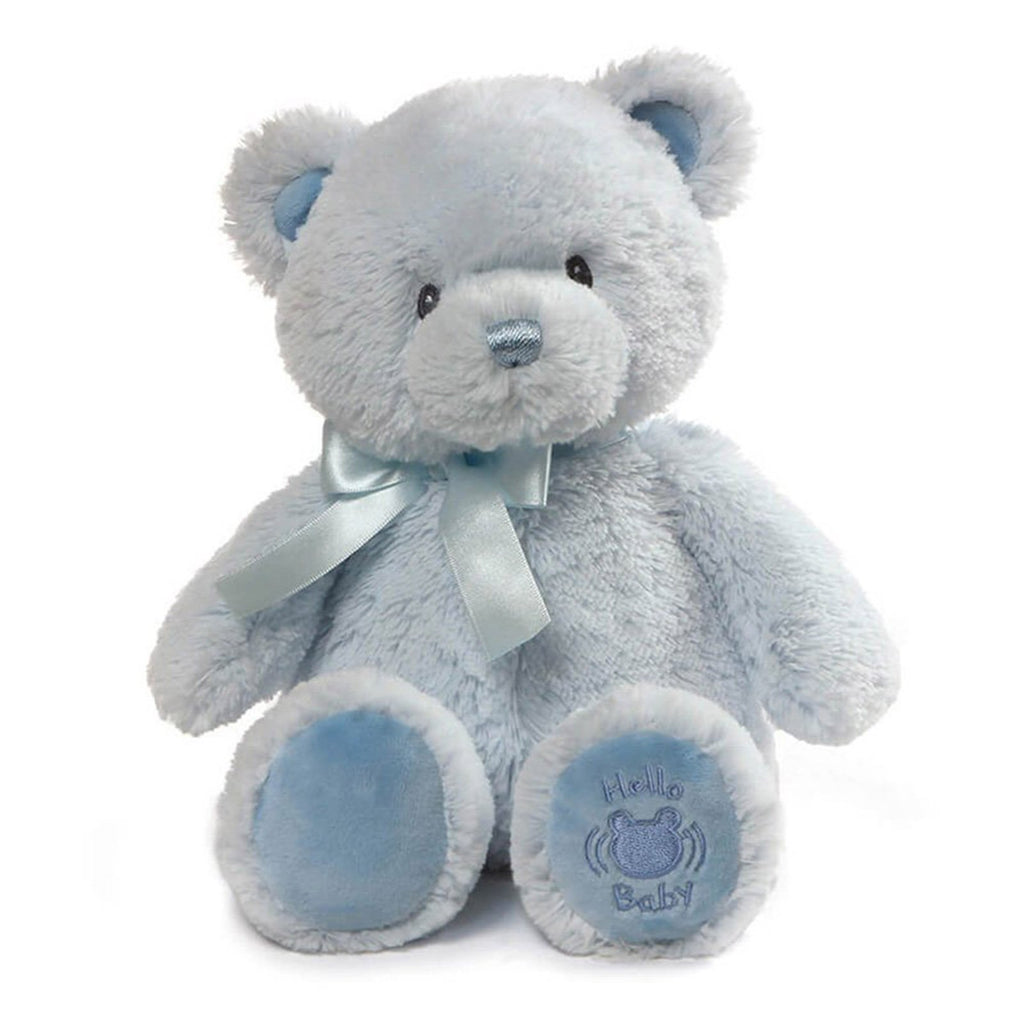 Gund My 1st Teddy Bear Blue With Sound 10 Inch Plush