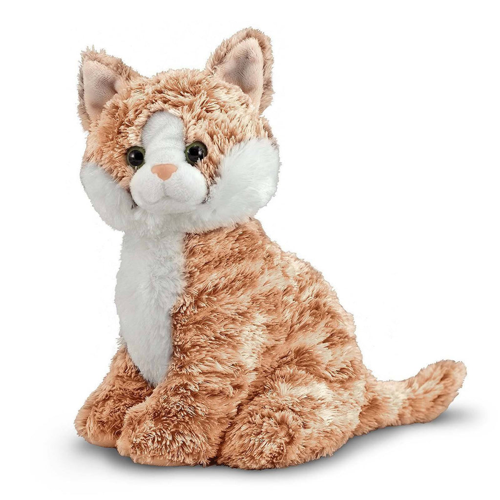 Melissa And Doug Pumpkin Tabby Cat 8 Inch Plush Figure