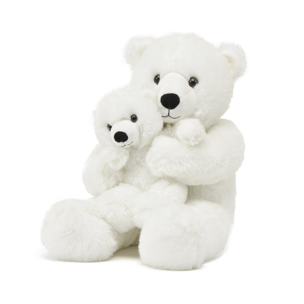 Unipak Jolie Mom And Baby Polar Bear 18 Inch Animal Plush Set