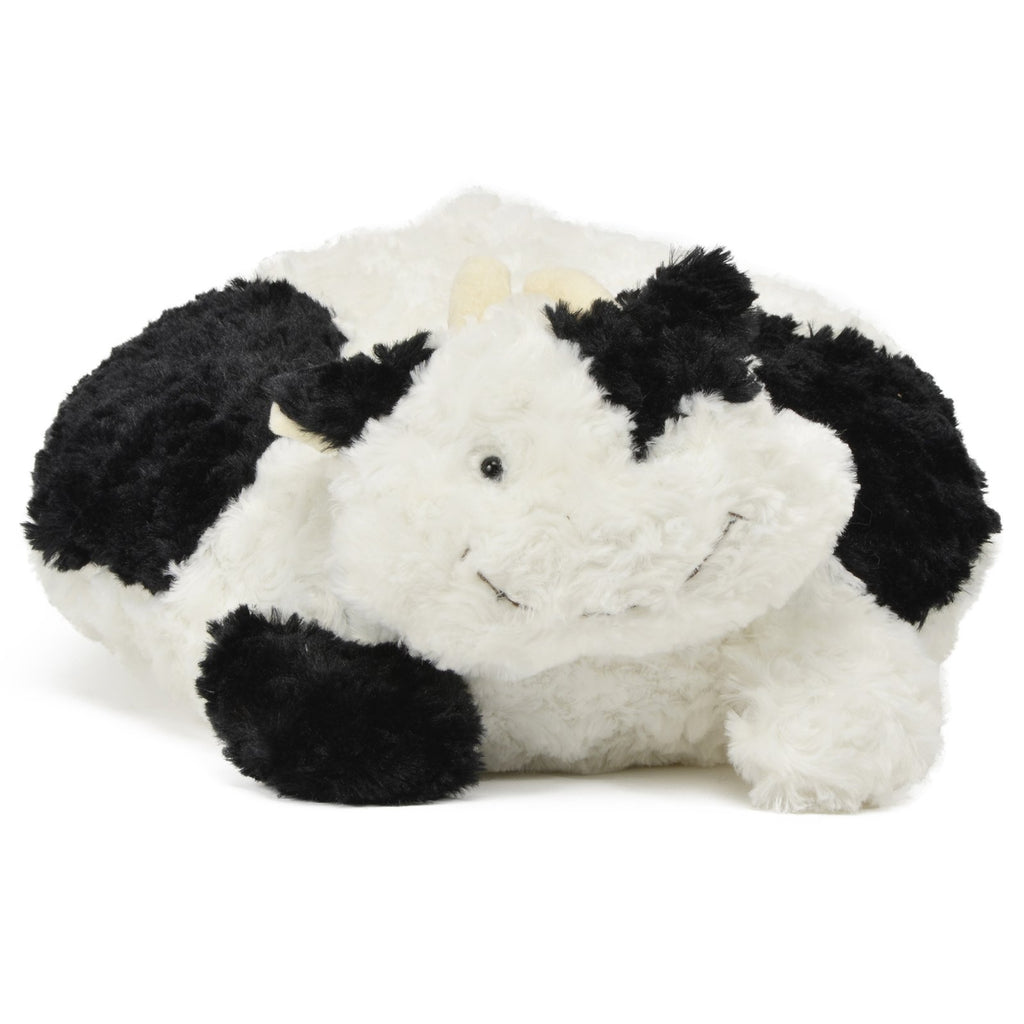 Unipak Roundy Pals Cow Black White 16 Inch Animal Plush