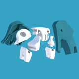 Halftoys Elephant Animal Series Toy Set - Radar Toys