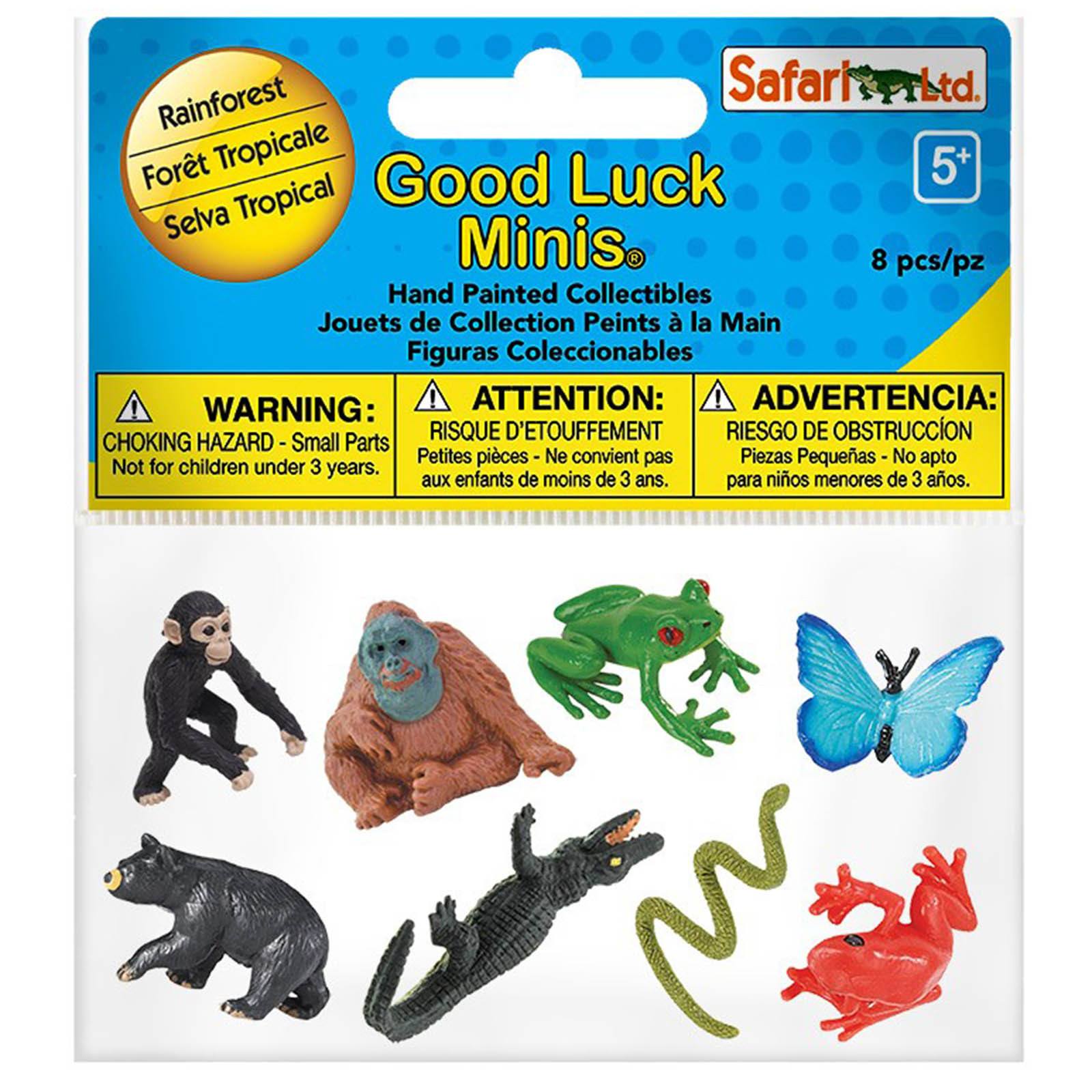 Good Luck Mini Collection Rainforest Fun Pack Mini Good Luck Figures Safari Ltd | Radar Toys