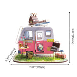 Robotime DIY Miniature House Happy Camper Building Set - Radar Toys