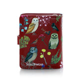Shagwear Red Wild Bird Forest Small Wallet - Radar Toys