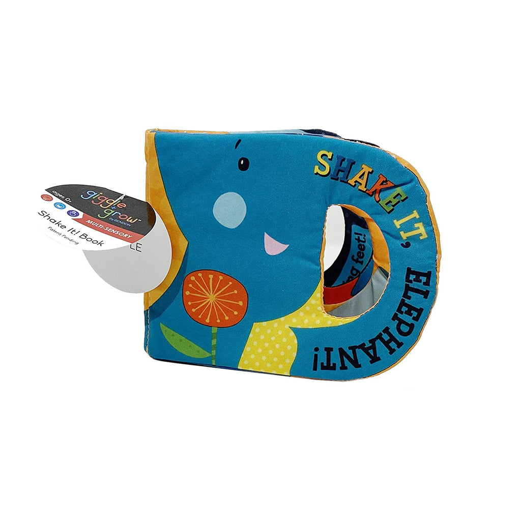 Bendon Giggle Grow Shake It Elephant Soft Book - Radar Toys