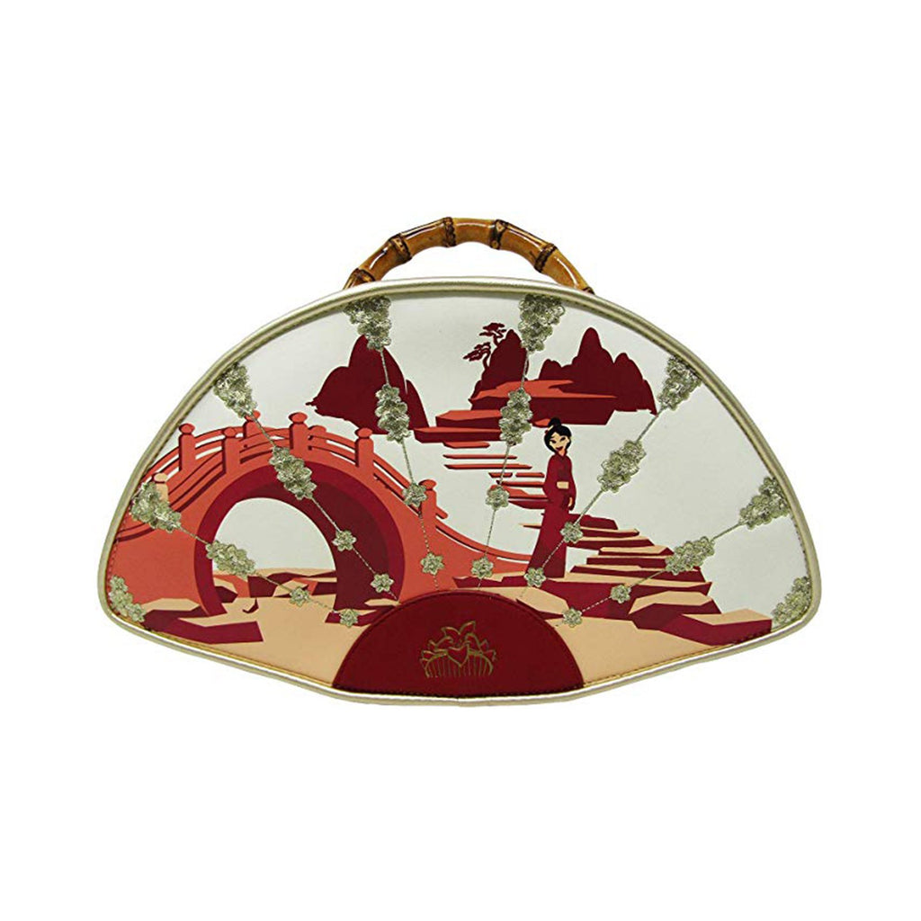 Loungefly Disney Mulan Bamboo Fan Handbag Purse