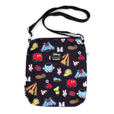 Loungefly Disney Sensational 6 Outfits All Over Print Passport Bag Purse - Radar Toys