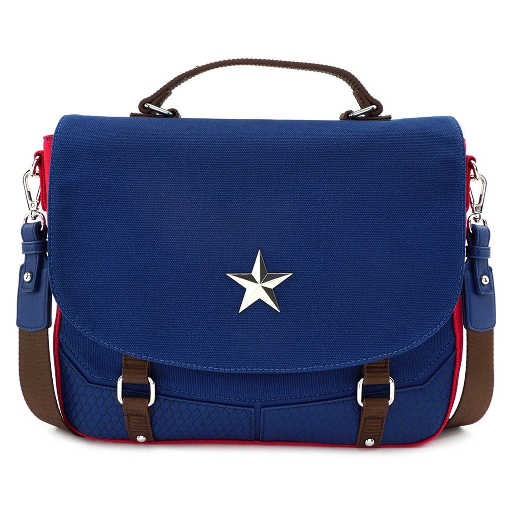 Loungefly Marvel Captain America End Game Hero Messenger Bag Purse