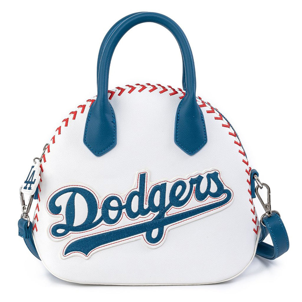 Loungefly MLB Dodgers Stitch Ball Crossbody Bag Purse