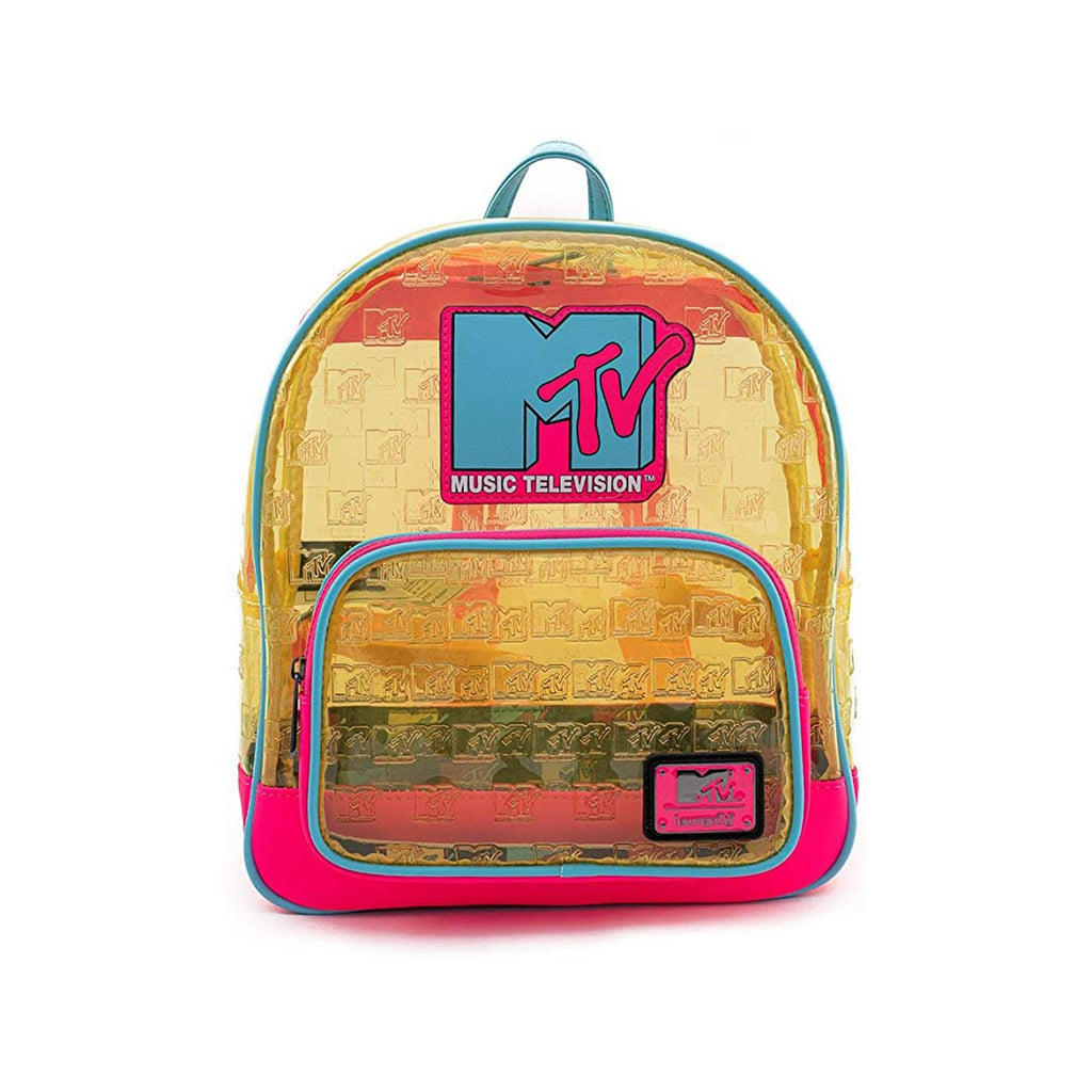 Loungefly MTV Clear Neon Mini Backpack
