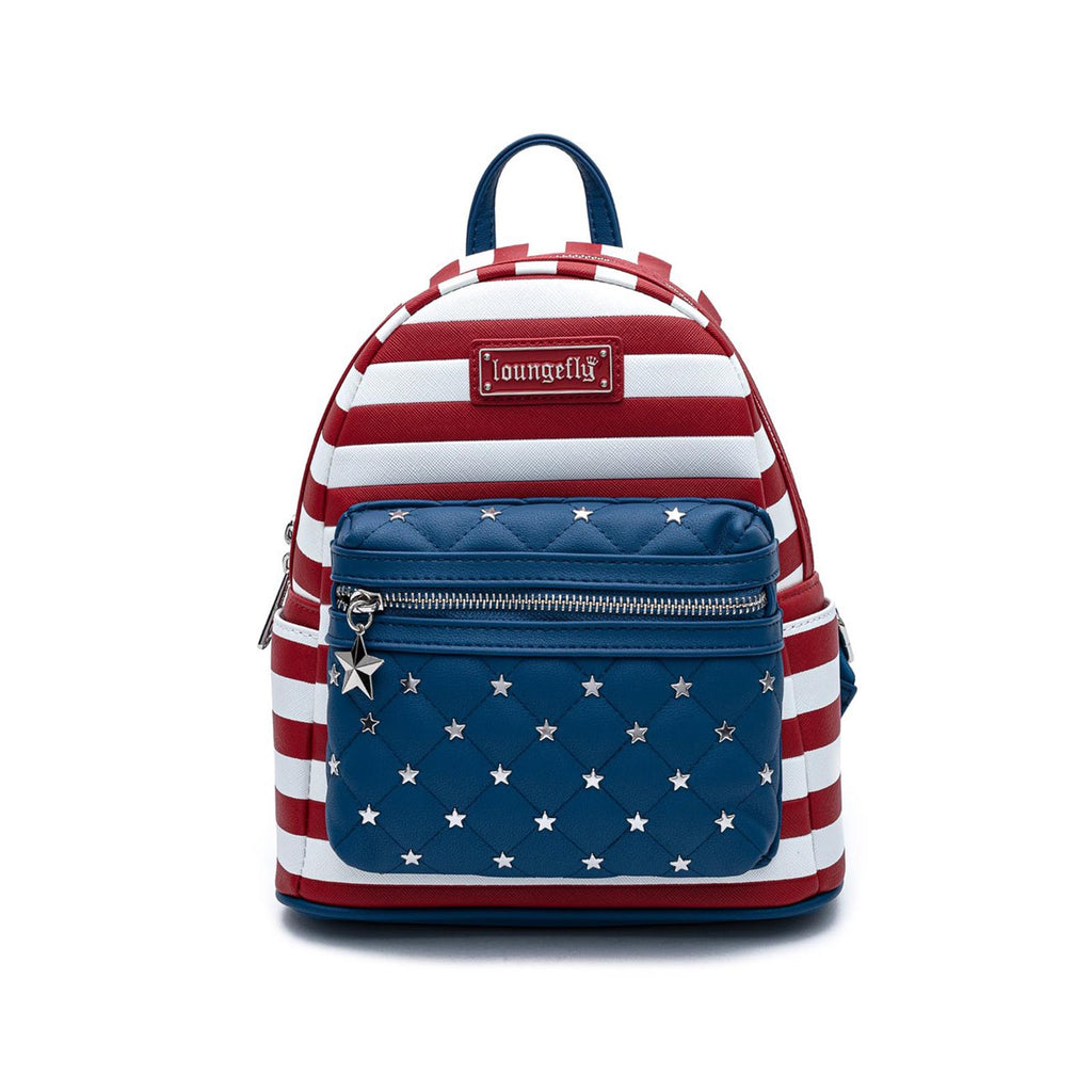 Loungefly Americana Quilted Mini Backpack