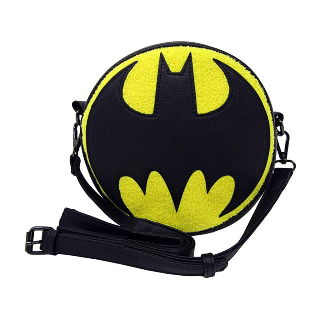 Loungefly DC Batman Chenille Canteen Crossbody Bag Purse