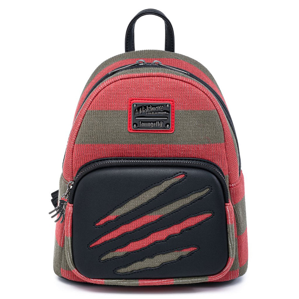Loungefly Freddy Krueger Sweater With Charm Mini Backpack