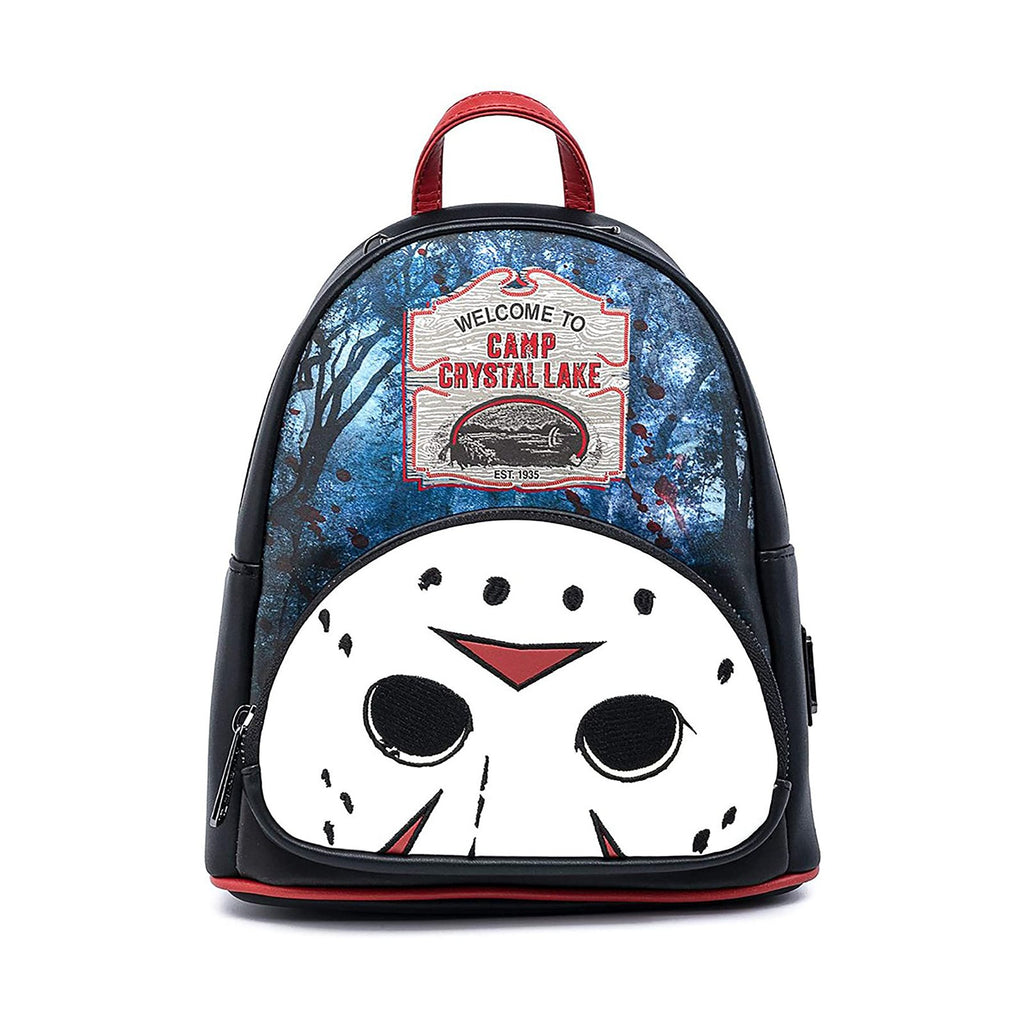 Loungefly Friday The 13th Camp Crystal Lake Jason Mini Backpack