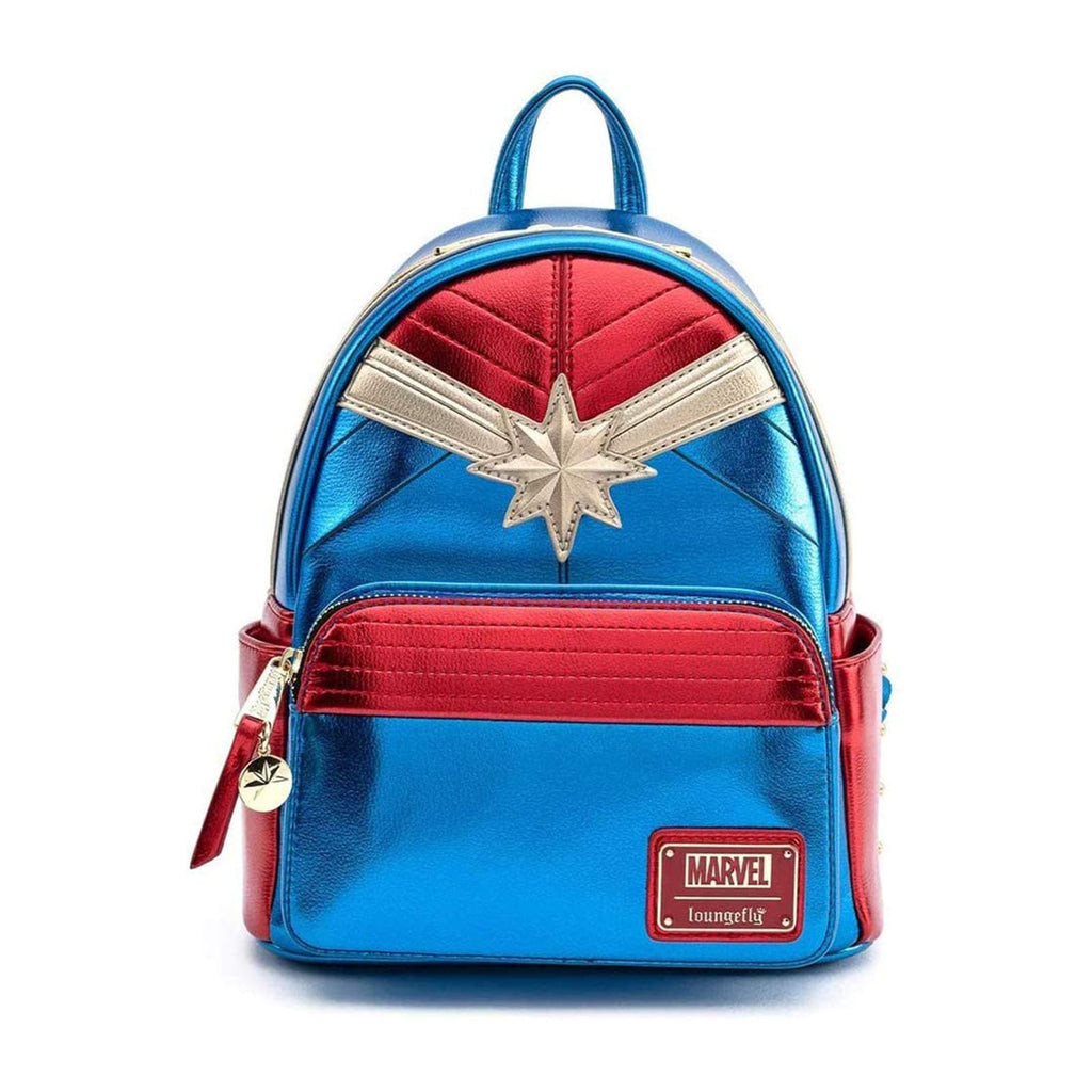 Loungefly Marvel Captain Marvel Classic Cosplay Mini Backpack