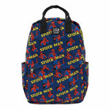 Loungefly Marvel Spiderman All Over Print Square Nylon Backpack - Radar Toys