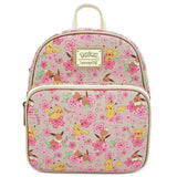 Loungefly Pokemon Eevee & Pikachu All Over Print Convertible Mini Backpack - Radar Toys