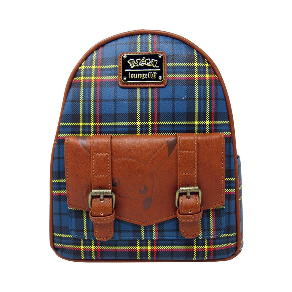 Loungefly Pokemon Pikachu Tartan Plaid Mini Backpack