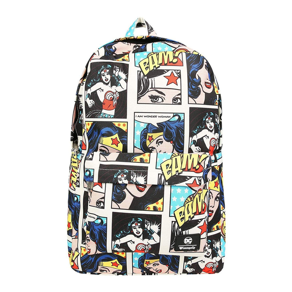 Loungefly Wonder Woman Comic All Over Print Backpack