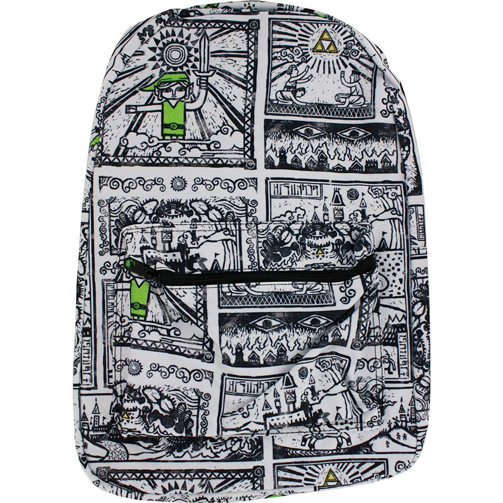 Zelda Game Drawings Sublimated Backpack