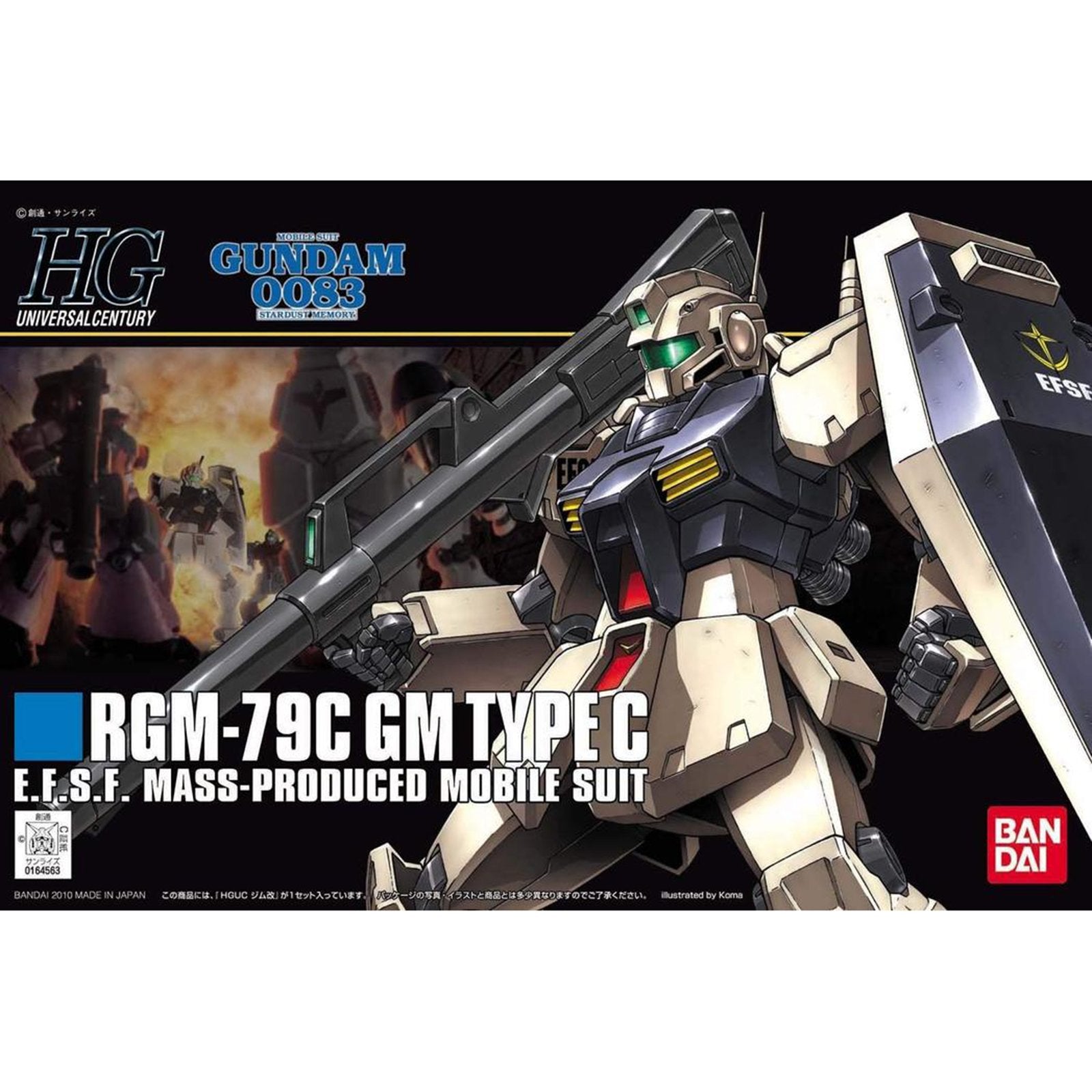 Bandai HG Gundam 0083 RGM-79C GM Type C Model Set | Radar Toys