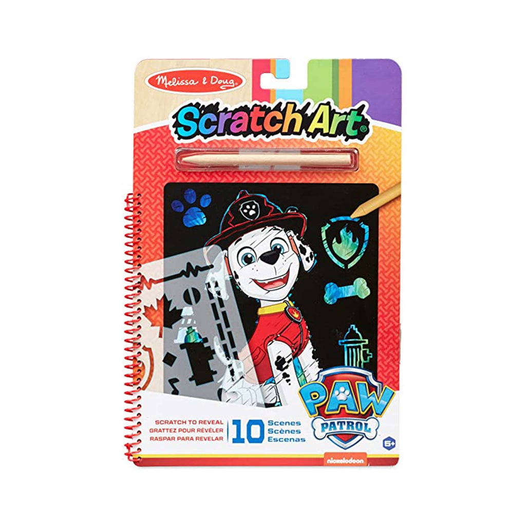 Melissa And Doug Paw Patrol Marshall Scratch Art Activity Pad - Radar Toys