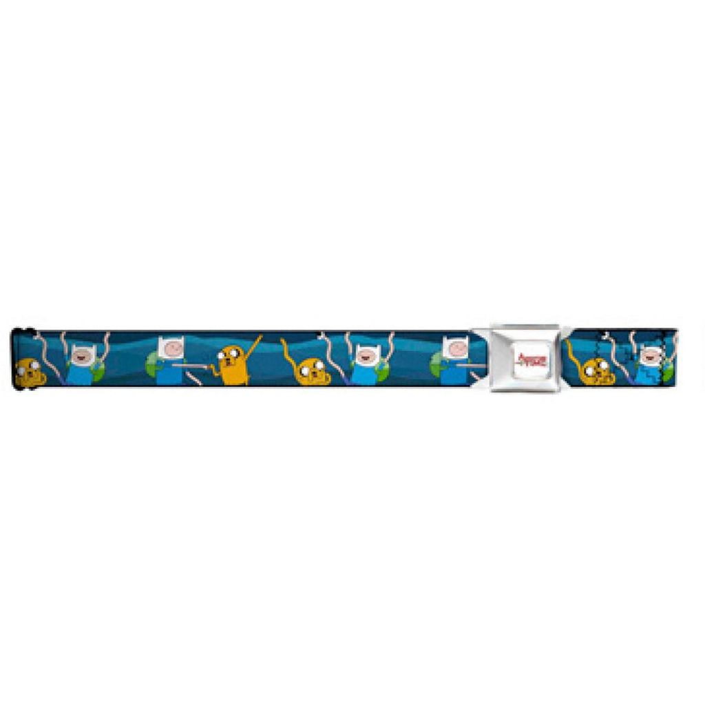 Adventure Time White Logo Finn and Jake Seatbelt Belt