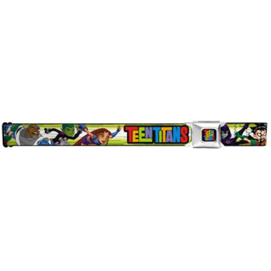 Teen Titans Full Color Black Seatbelt Belt - Radar Toys