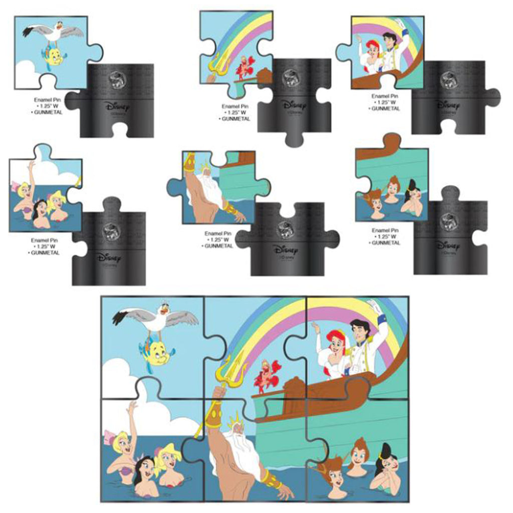 Loungefly Disney Little Mermaid Tritons Gift Puzzle Single Blind Box Pin - Radar Toys
