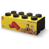 LEGO® Storage 8-Stud Brick Black Rough Shape Storage Container - Radar Toys